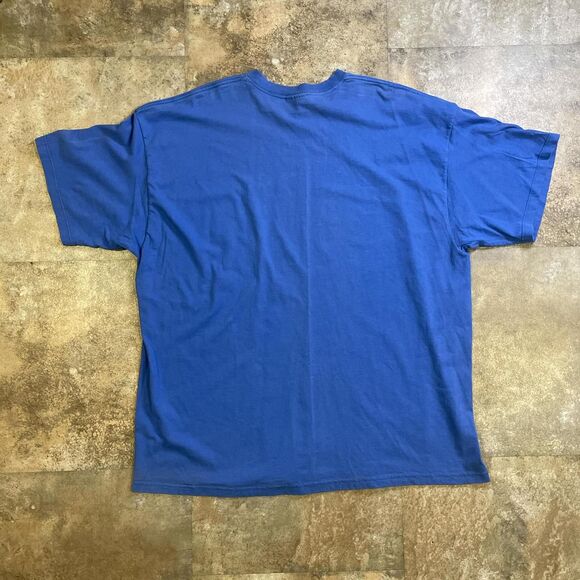 nike 1990s vintage blue embroidered white swoosh short sleeve t shirt - Picture 7 of 7
